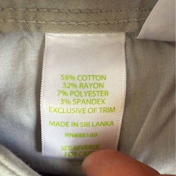 Lilly Pulitzer Worth Skinny Pants Women’s Size 4 Silver Gray Preppy Stretch - Picture 9 of 10